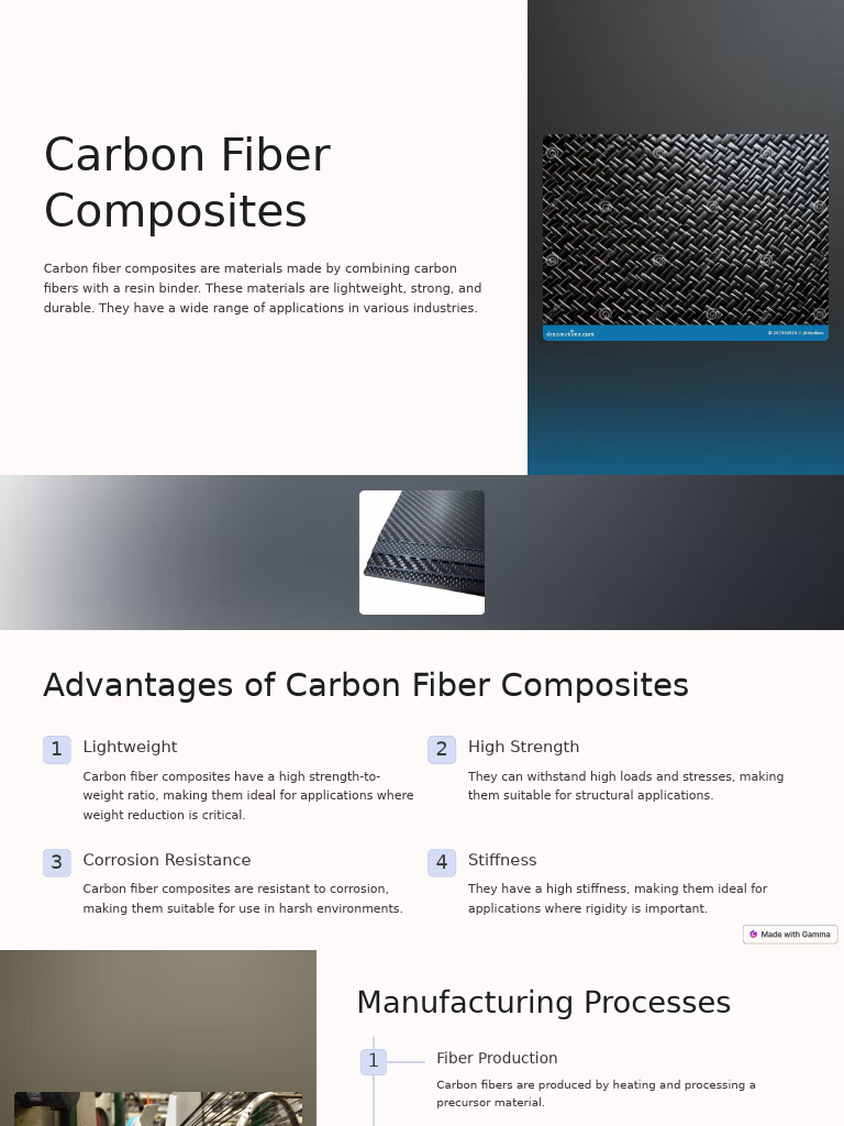 Carbon Fiber Composites Overview | PDF | Composite Material | Materials ...