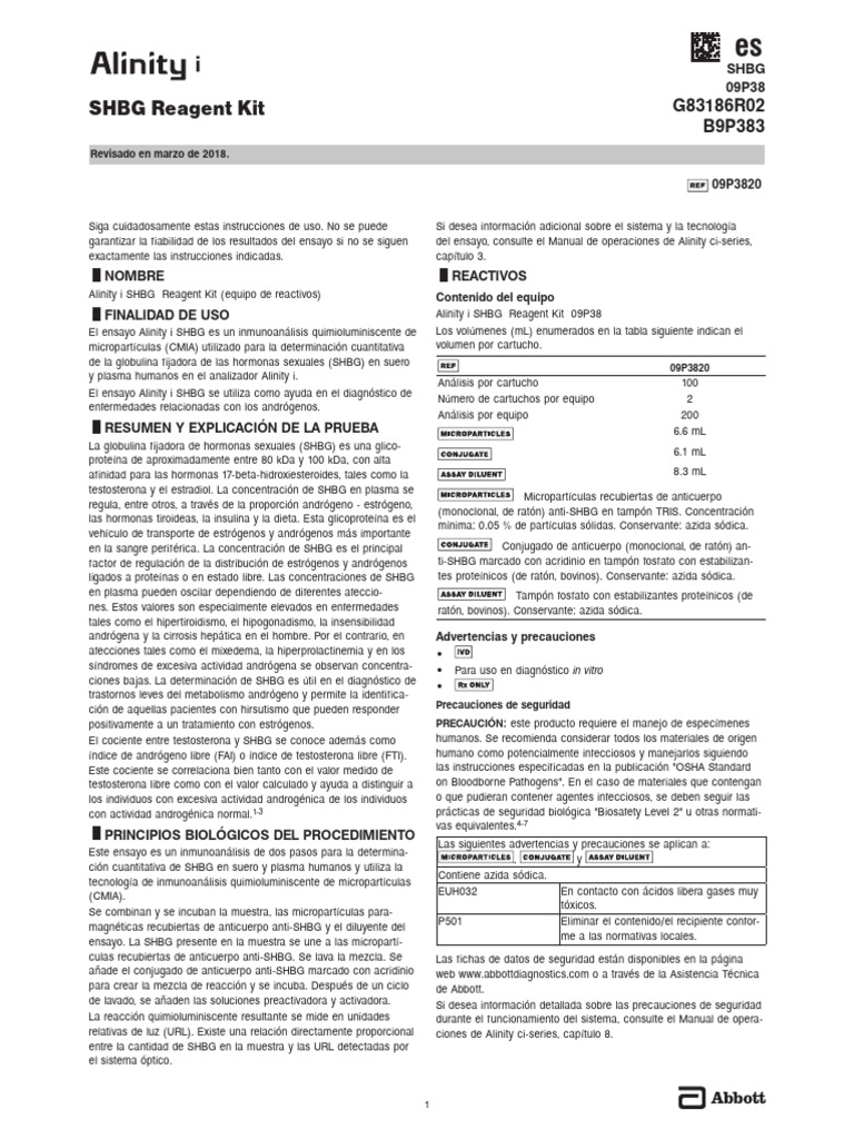Aln I SHBG | PDF | Centrífugo