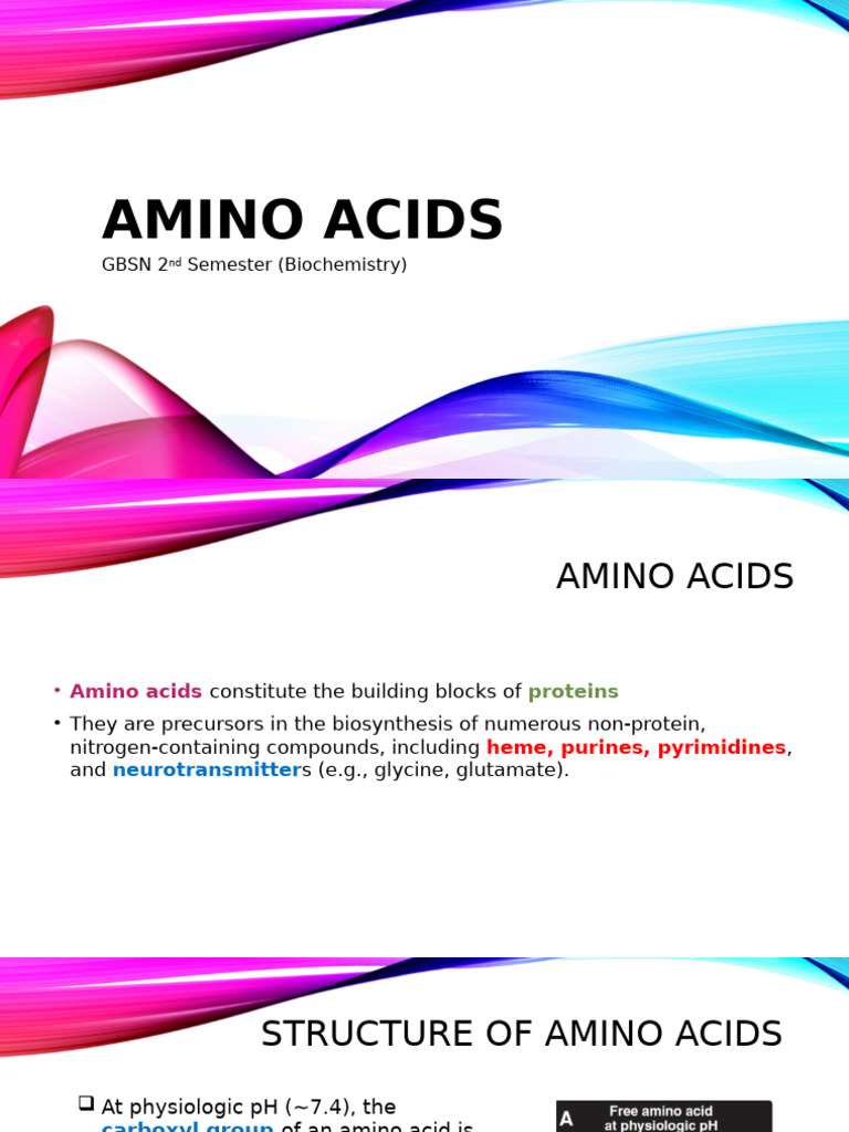 Understanding Amino Acids in Biochemistry | PDF | Amino Acid | Cysteine