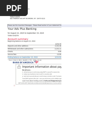Bank Statement