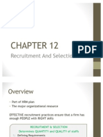 ACCA F1 Quick Notes Chapter 12 - Recruitment and Selection