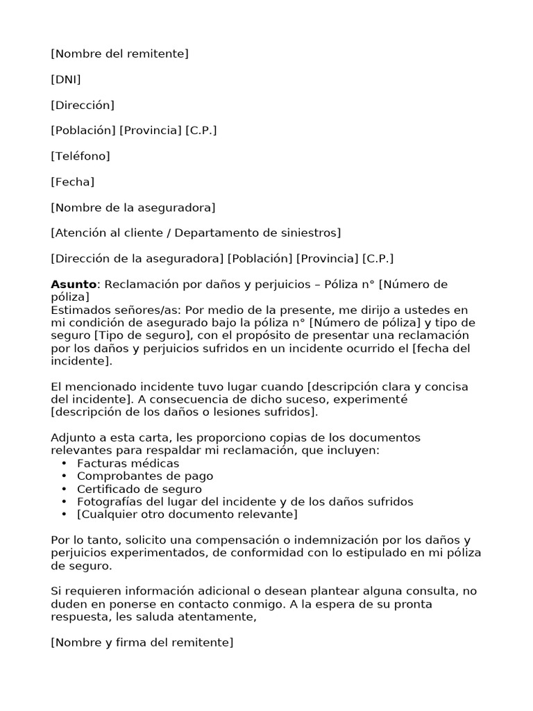 carta-de-reclamaci-n-por-da-os-y-perjuicios-pdf-pol-tica-derecho