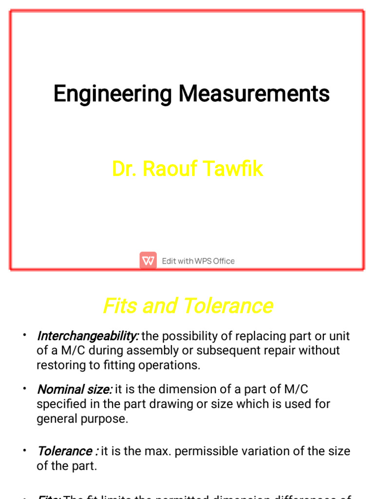 Engineering Fits and Tolerances Guide | PDF | Screw | Engineering Tolerance