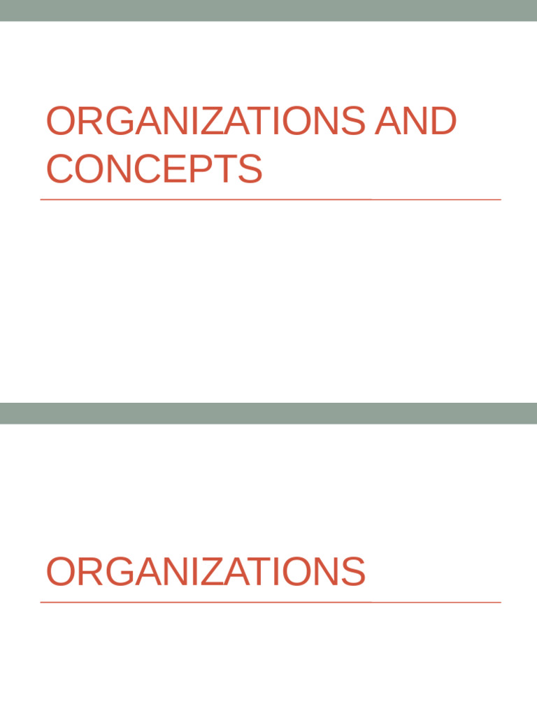 Session 3 - Organizations and Concepts | PDF | Hierarchy | Business