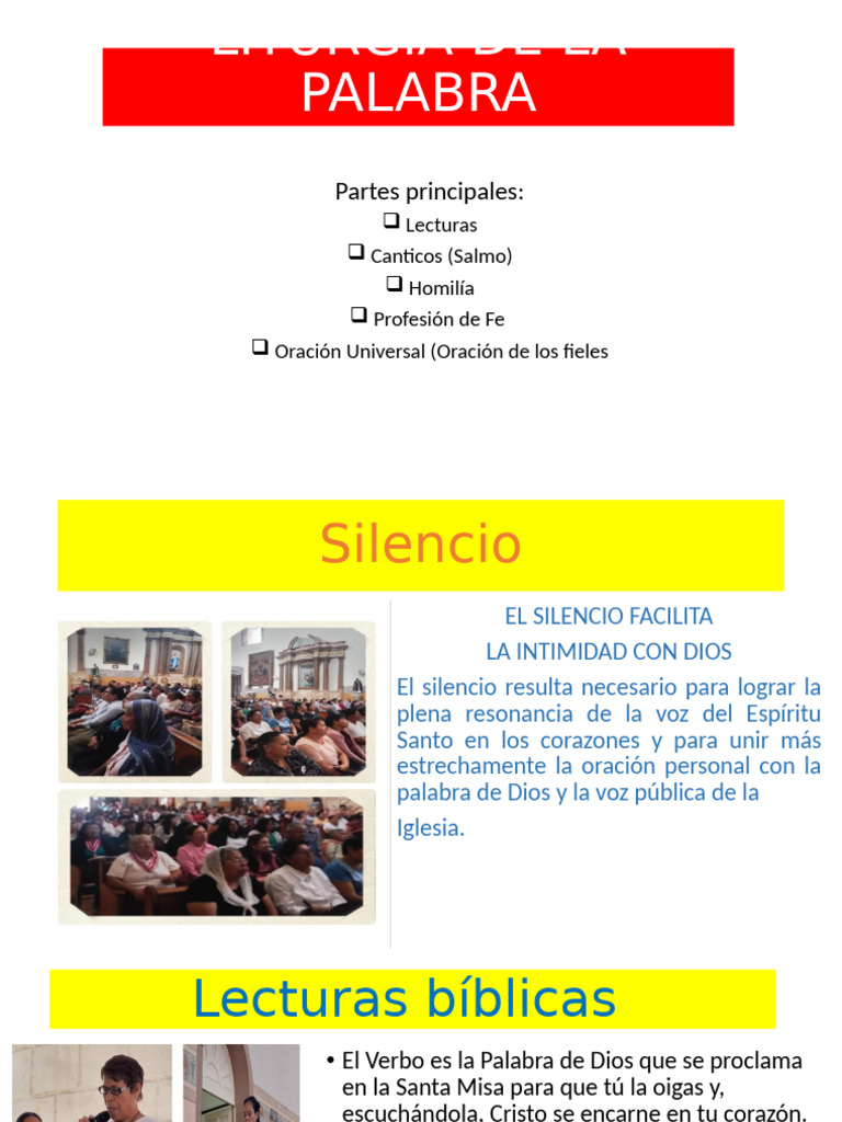 Liturgia de La Palabra | PDF | Adoración Cristiana Y Liturgia