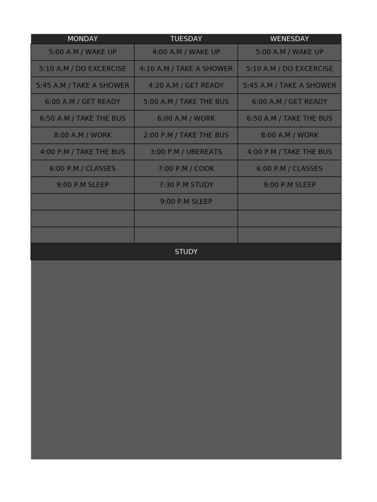 Schedule | PDF
