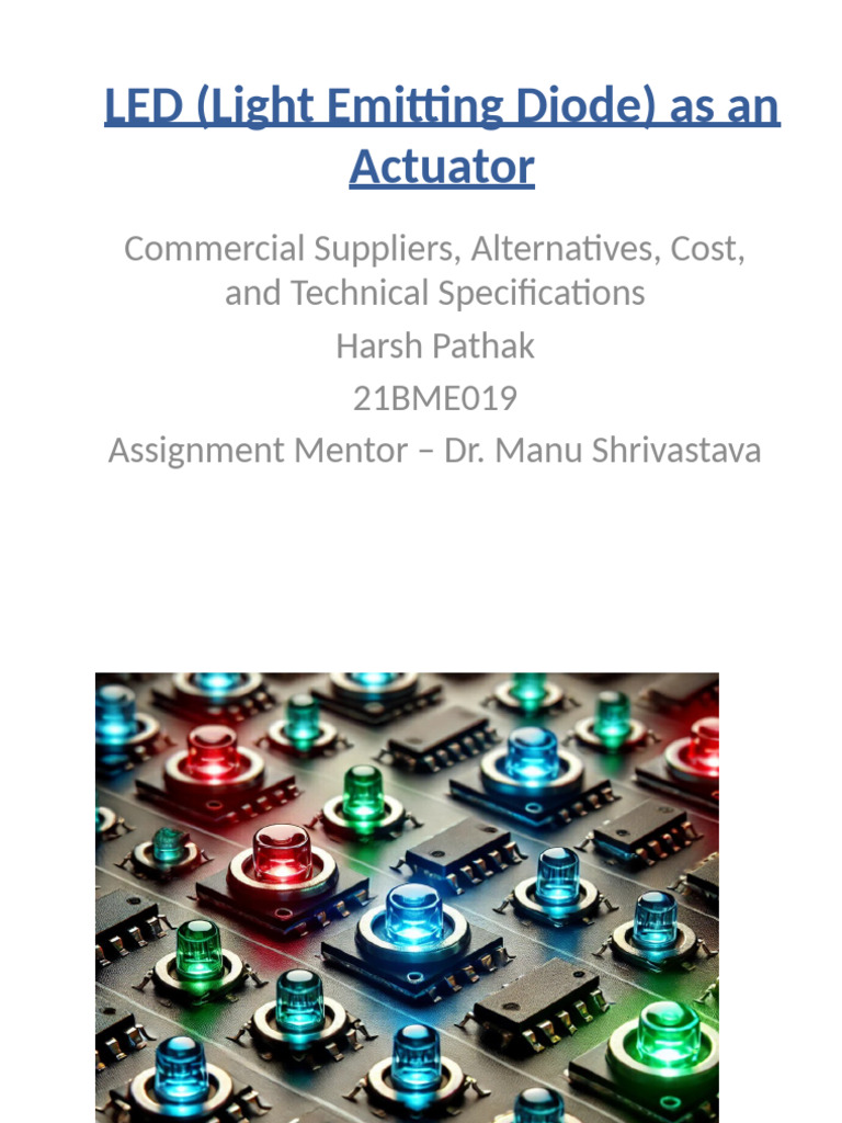 LED Light Emitting Diode Presentation | PDF | Light Emitting Diode | Oled