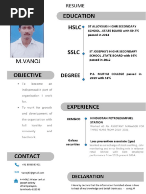 vanoj RESUME 2024