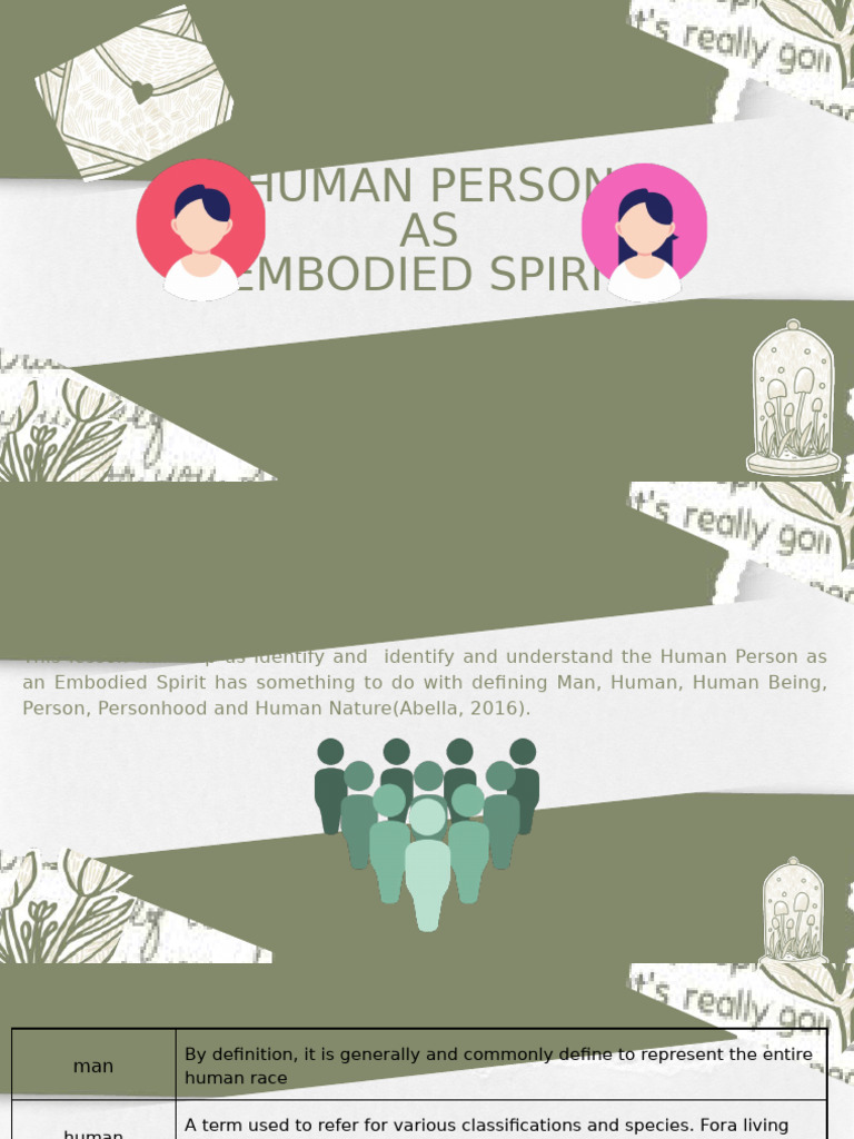 Understanding Human as Embodied Spirit | PDF | Soul | Noble Eightfold Path
