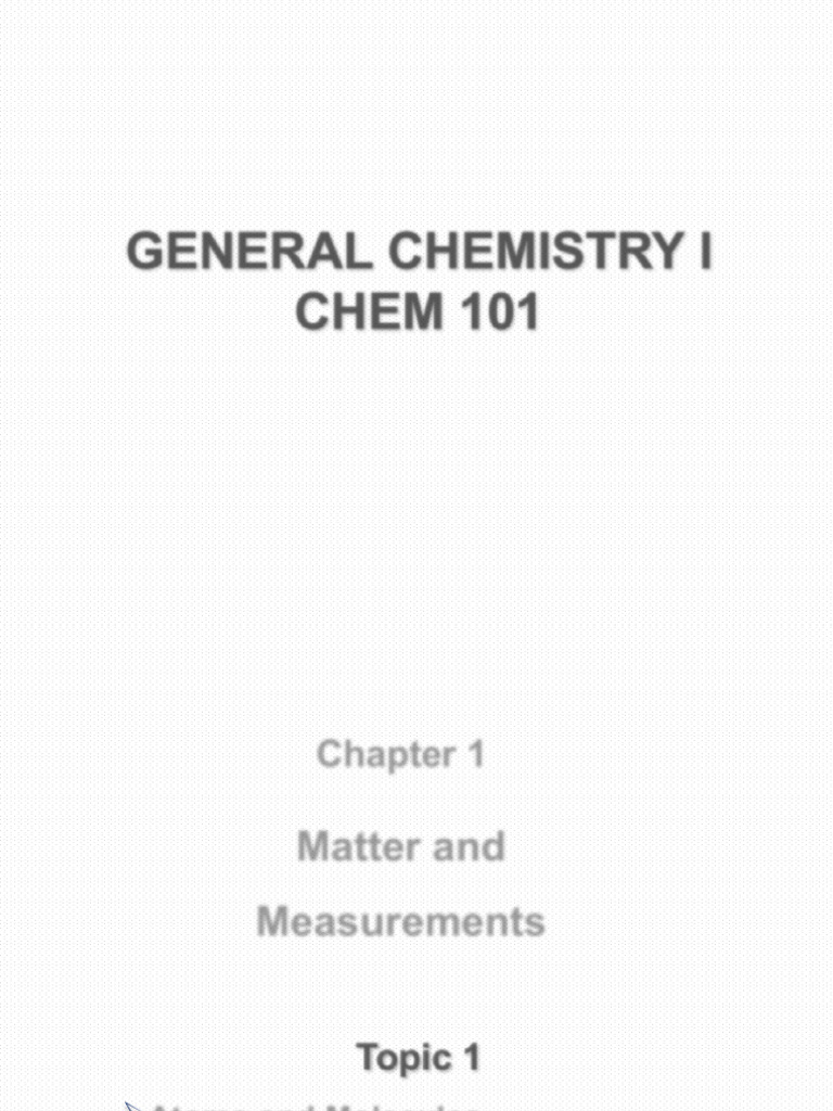 Introduction to General Chemistry 101 | PDF | Mixture | Fahrenheit