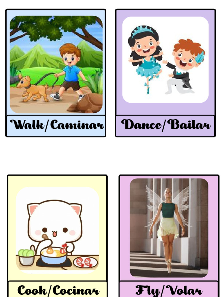 Tarjetas Educativas Vocales Divertido Colorido | PDF
