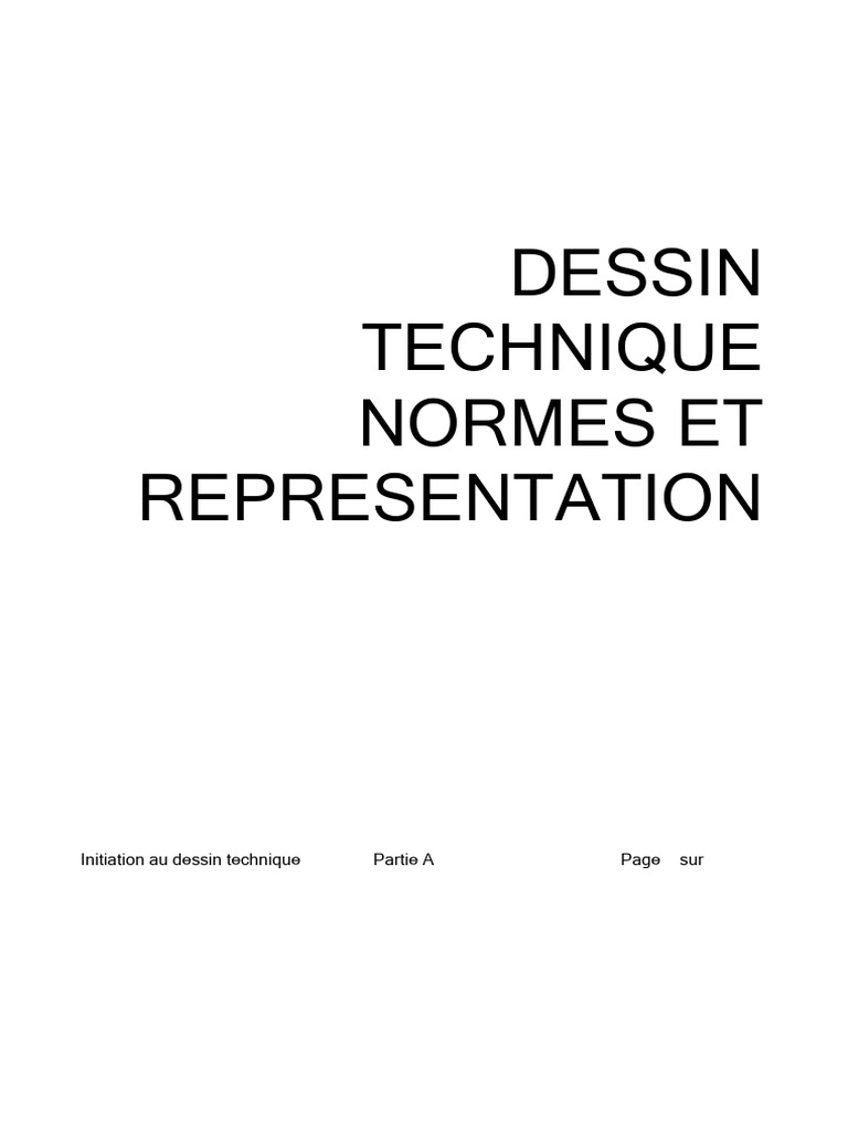 Normes de Dessin Technique Post-Bac | PDF | Vis de fixation