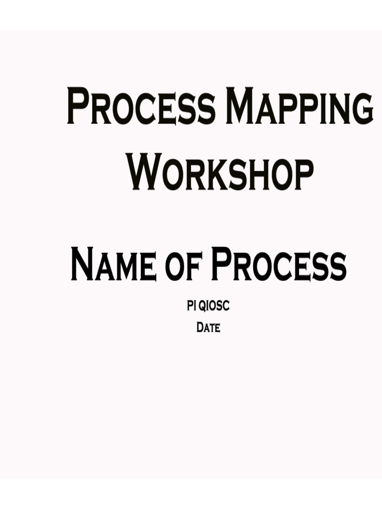 Process Mapping Presentation | PDF