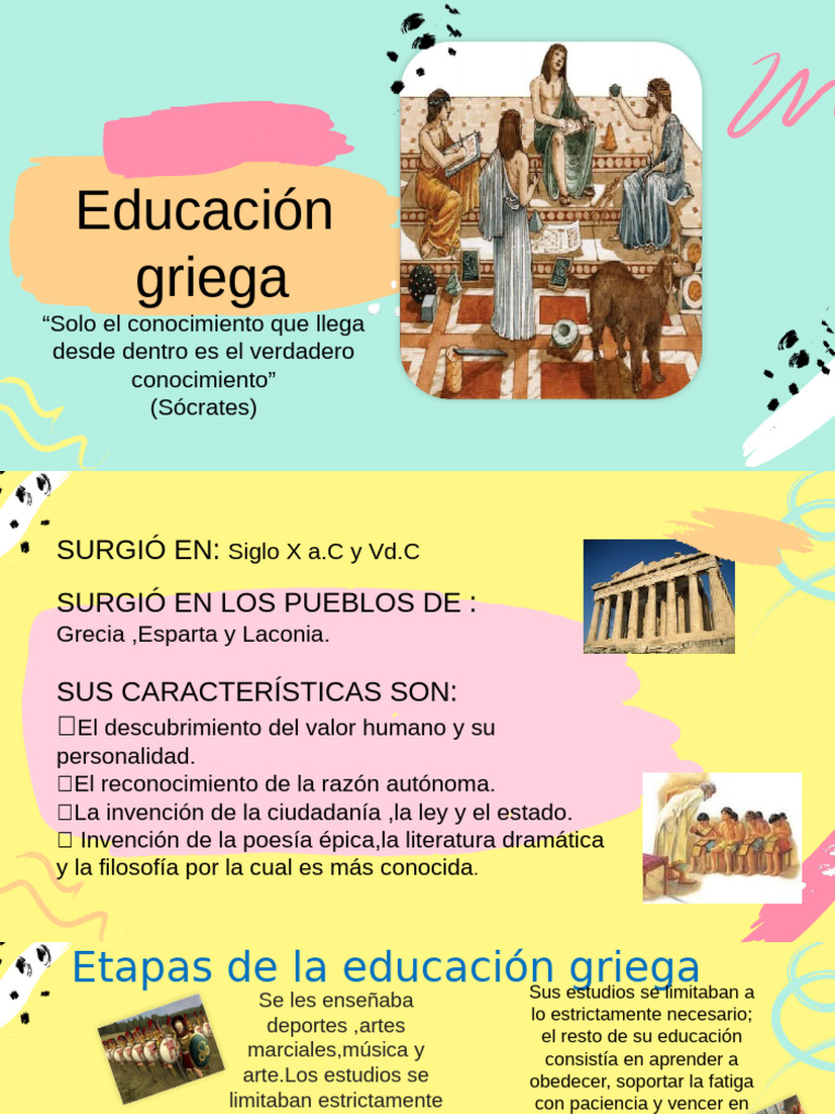 Educación Griega | PDF | Antigua Grecia | Esparta