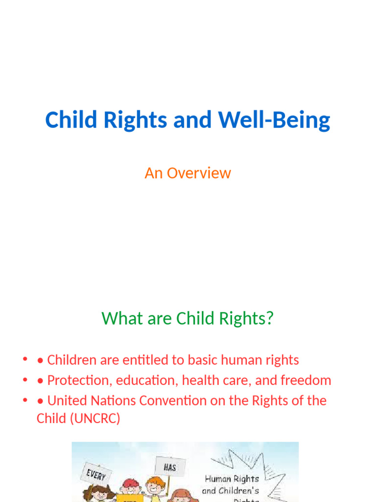 Child Rights Colorful Presentation | PDF | Social Science | Self ...