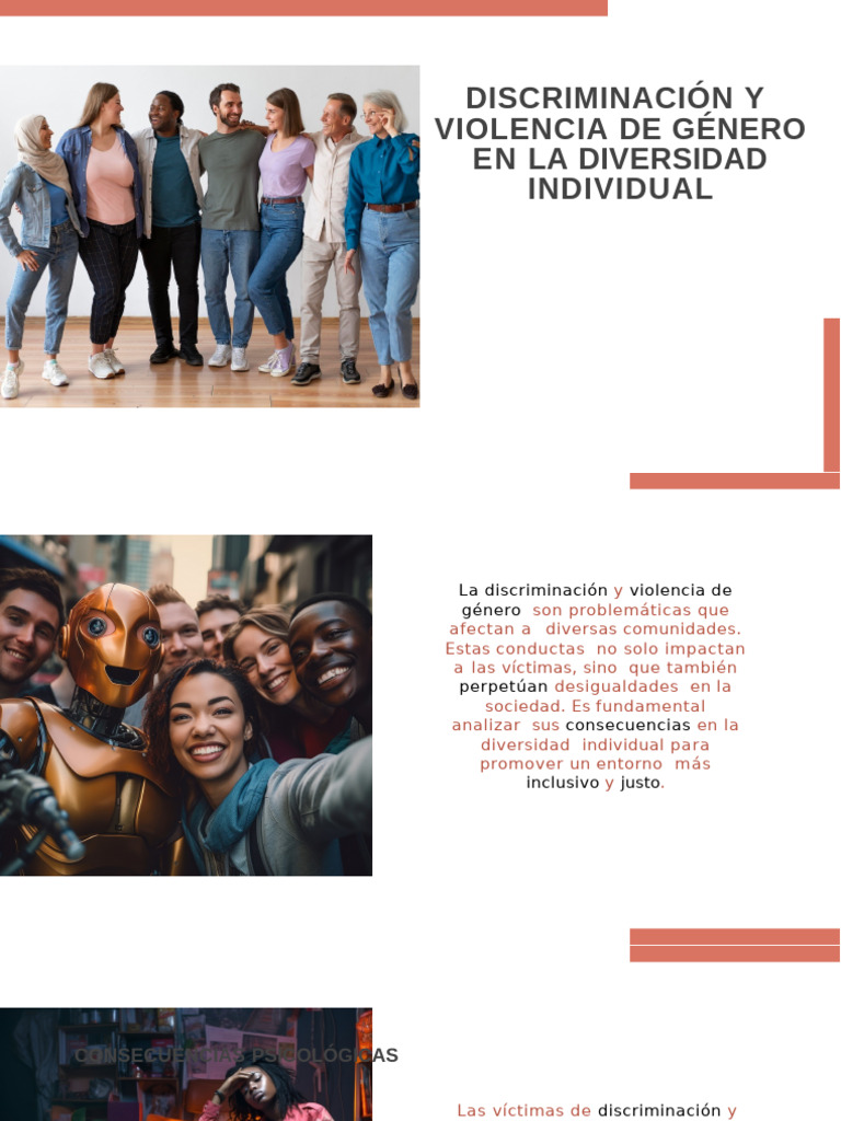 Discriminación Y Violencia de Género en La Diversidad Individual | PDF ...