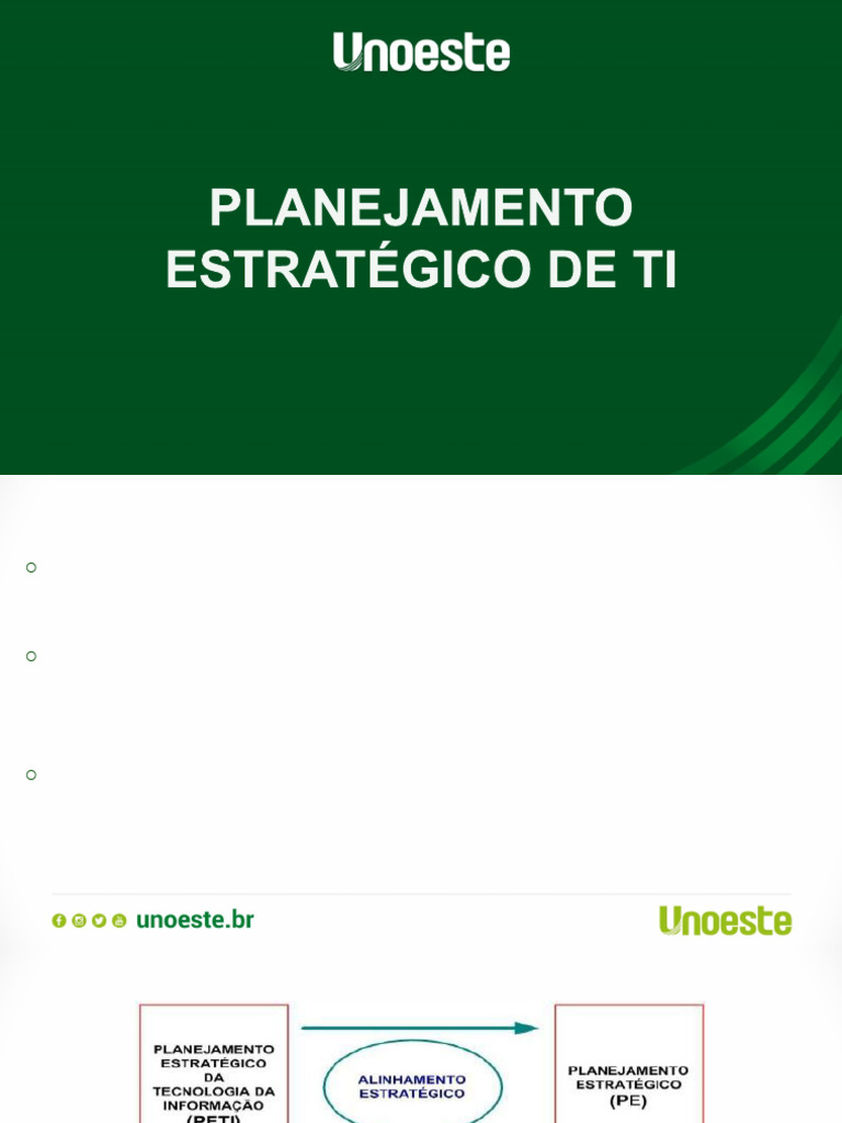 Planejamento Estratégico de TI Eficiente | PDF | Tecnologia da ...