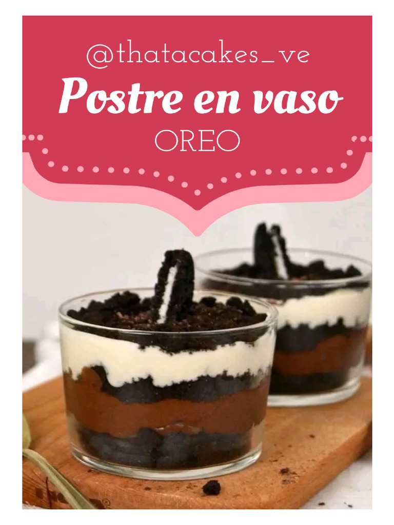 Postres en Vaso Oreo | PDF | Negocios