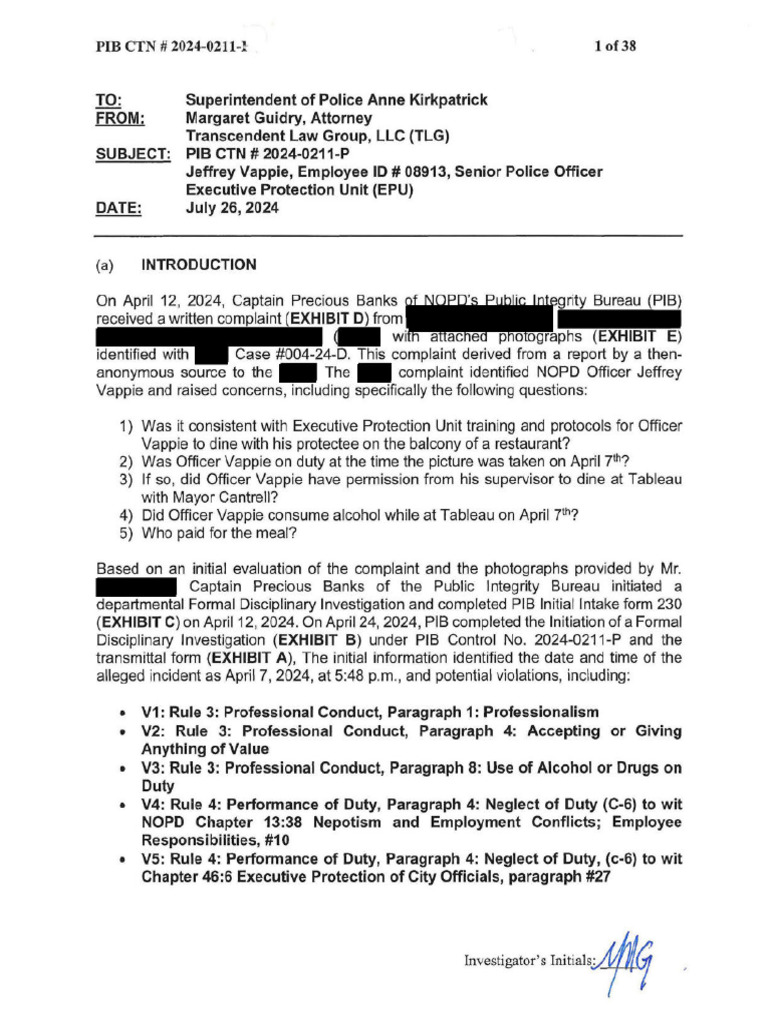 2024 0211 P Investigation Redacted | PDF