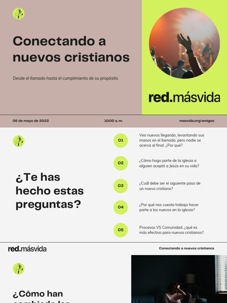 Conectando A Nuevos Cristianos - Redmã¡svida | PDF