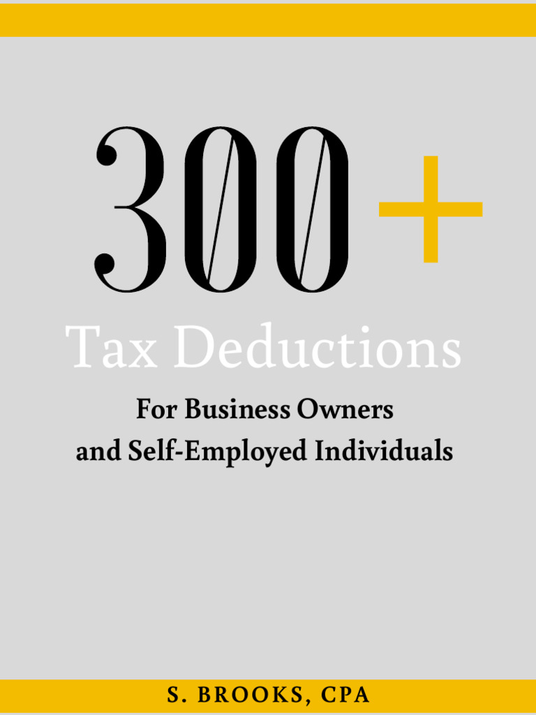 300 Tax Deductions Ebook | PDF | Depreciation | Expense