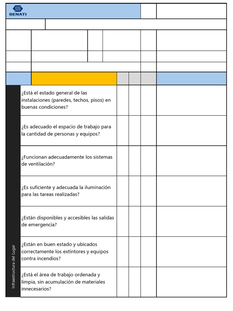 Check List Laboratorios (Entorno Laboral) | PDF | Laboratorios ...
