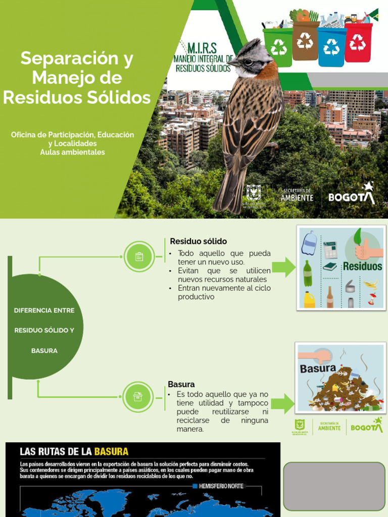 Manejo y Separación de Residuos Sólidos | PDF | Residuos | Vertedero
