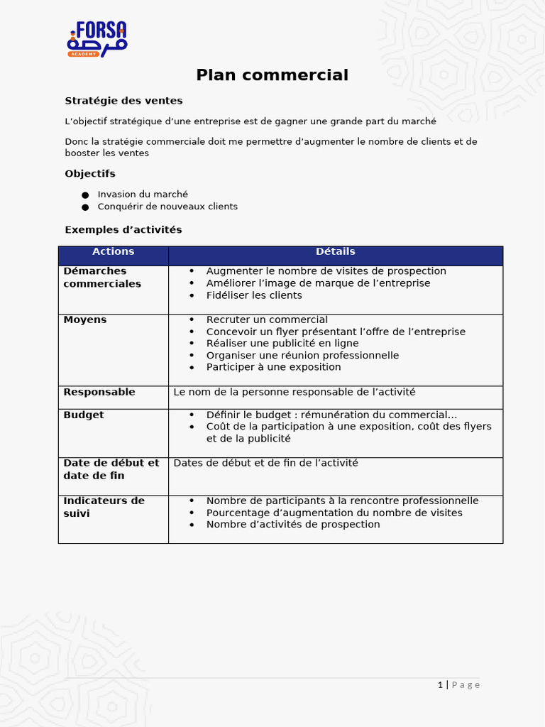 Stratégie Commerciale pour Augmenter les Ventes | PDF | Évolution de ...