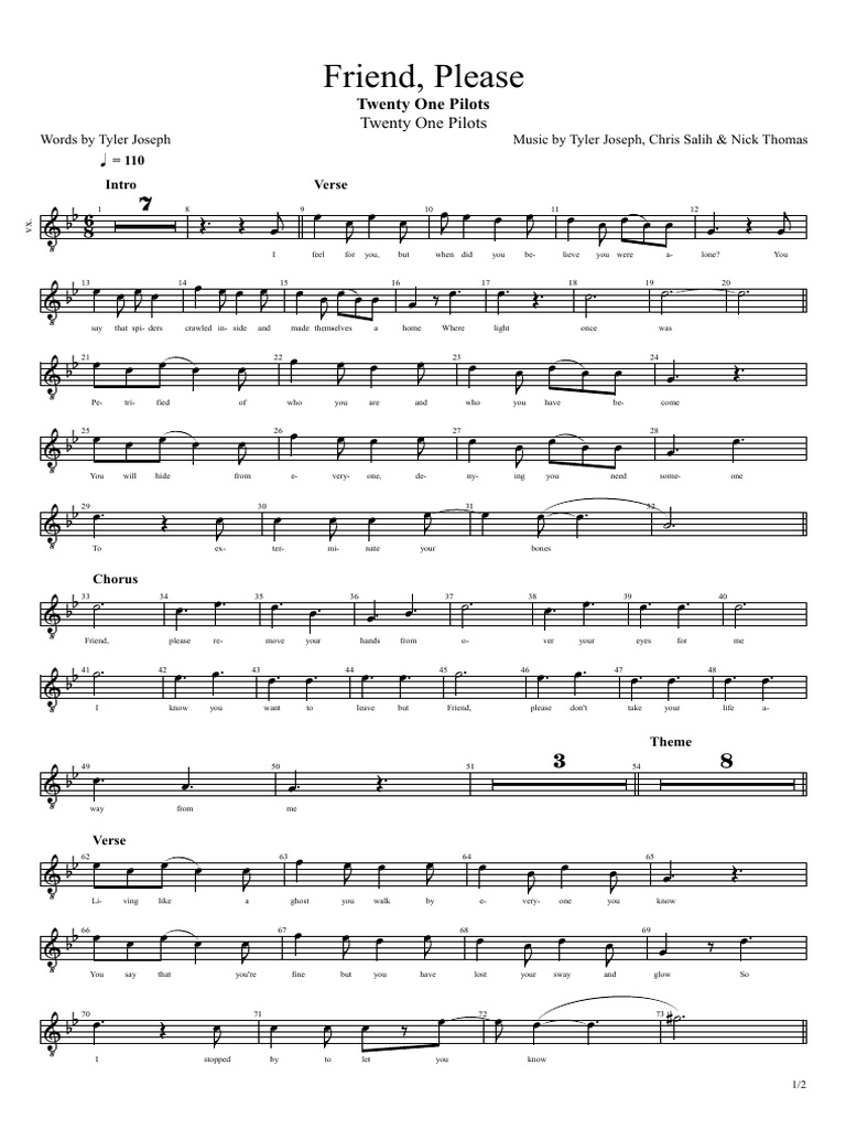 Friend, Please - Lead Voice | PDF | Popular Music | Sound Recording