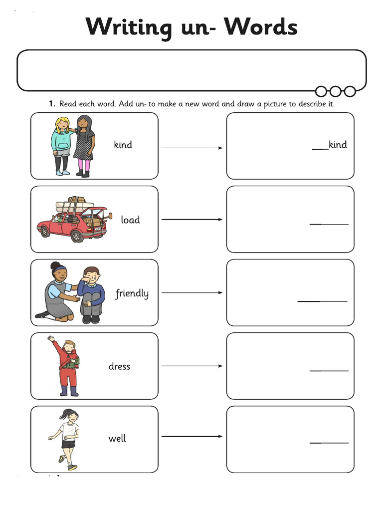 Prefix - Un - Extra - Worksheet 2 | PDF