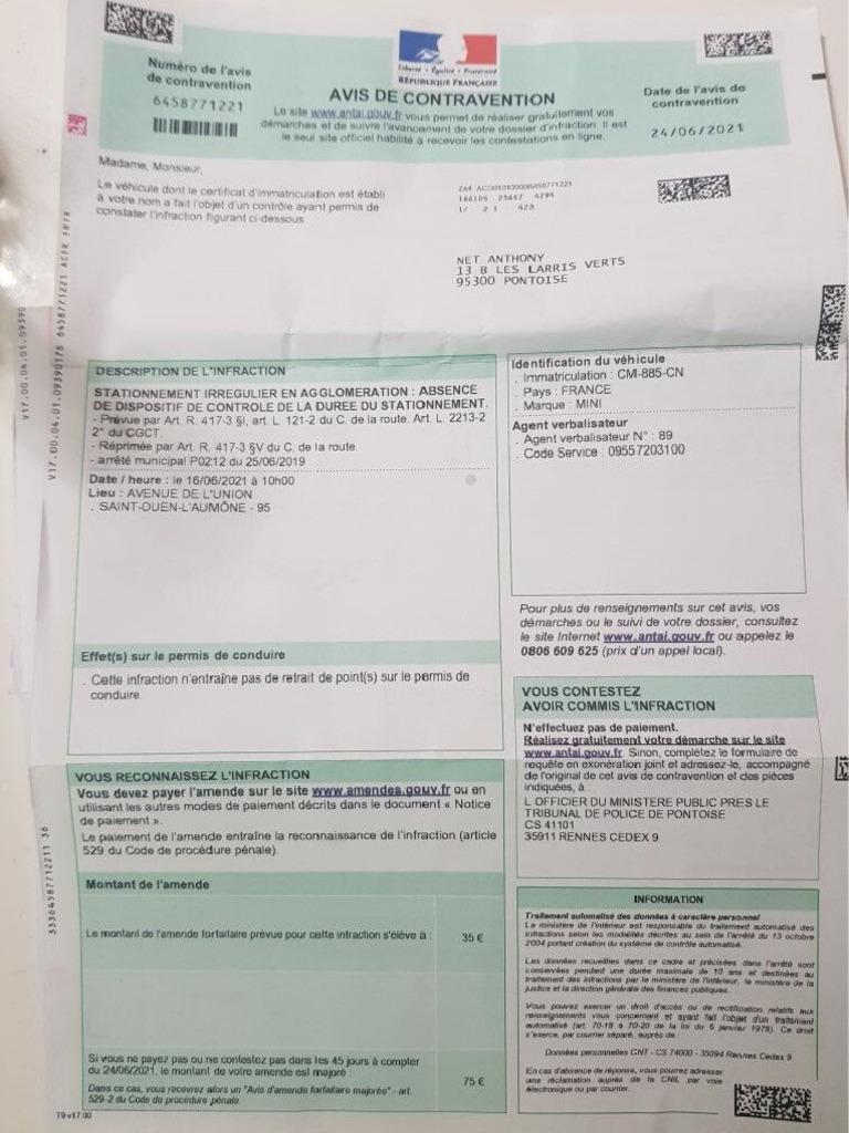 Document sur les Amendes