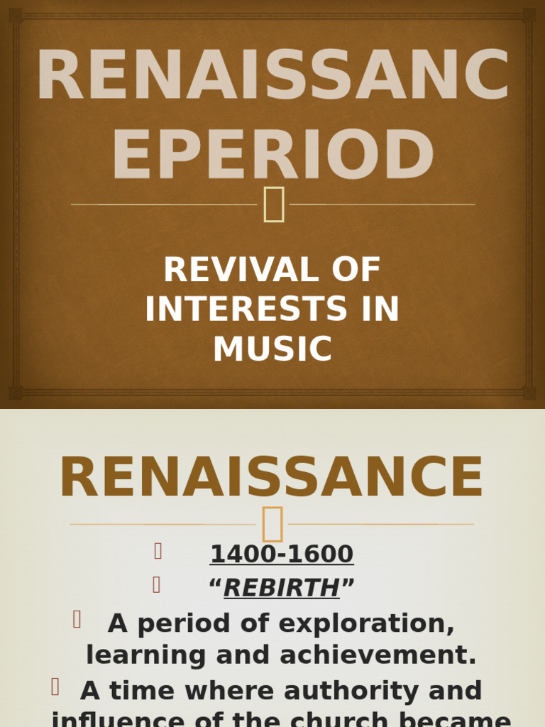 Renaissance Music: Characteristics & Composers | PDF | Renaissance