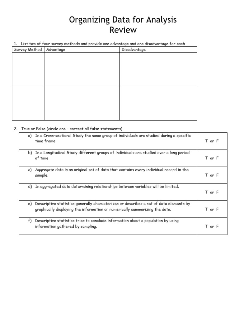 Data Analysis Survey Methods Guide | PDF | Sampling (Statistics ...