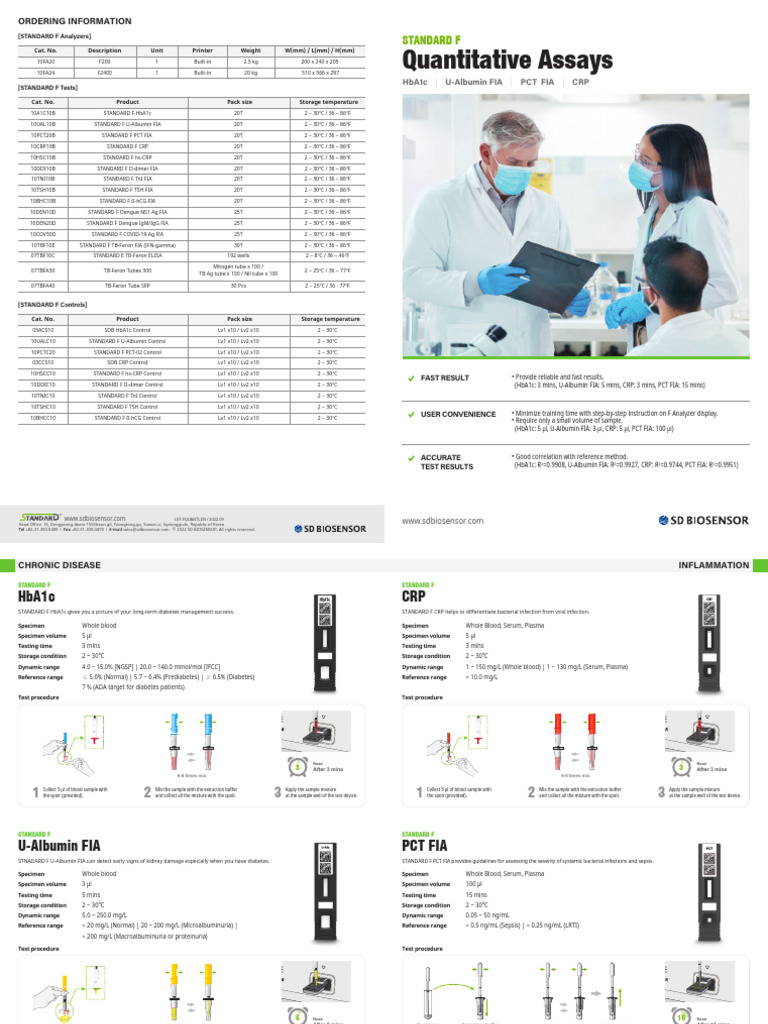FQU Tube Quantitative Assays Overview | PDF | Glycated Hemoglobin | C ...