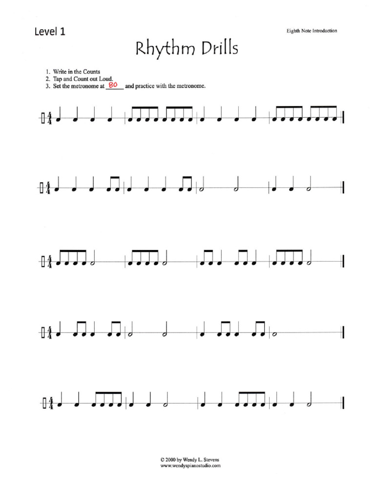 Rhythm Drills | PDF