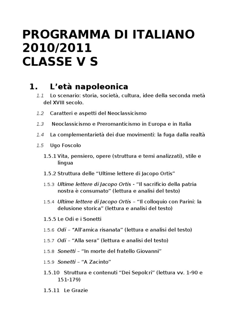 In Morte Del Fratello Giovanni Testo