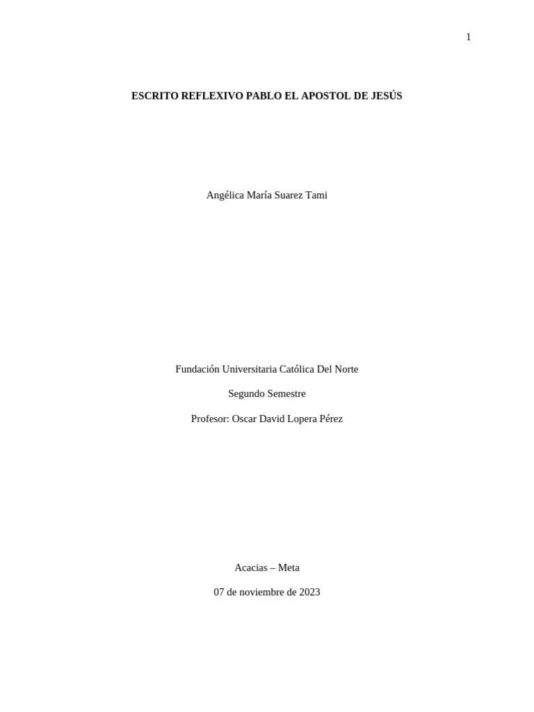 Pablo El Apostól De Jesús Pdf Cristo Título Misionero