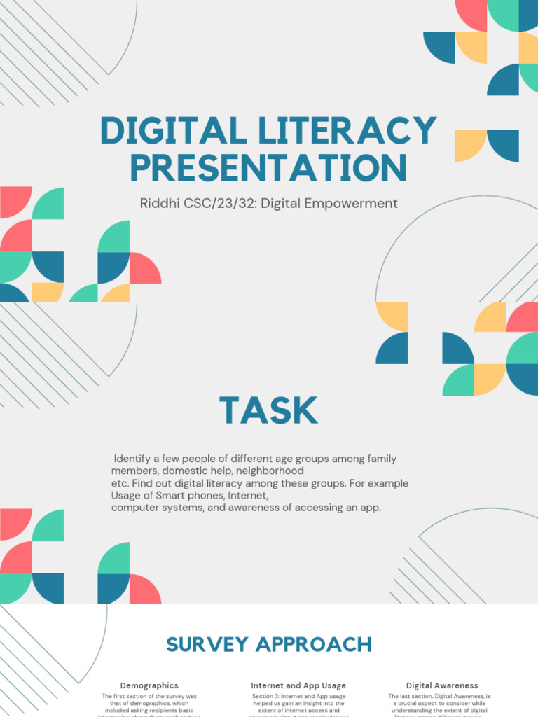 VAC Digital Literacy Task | PDF | Literacy | Smartphone