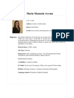 Maria Manuela Avram: Objective