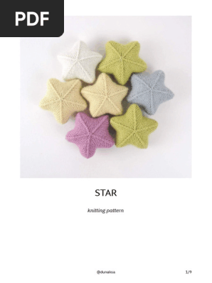 Star Knitting Pattern