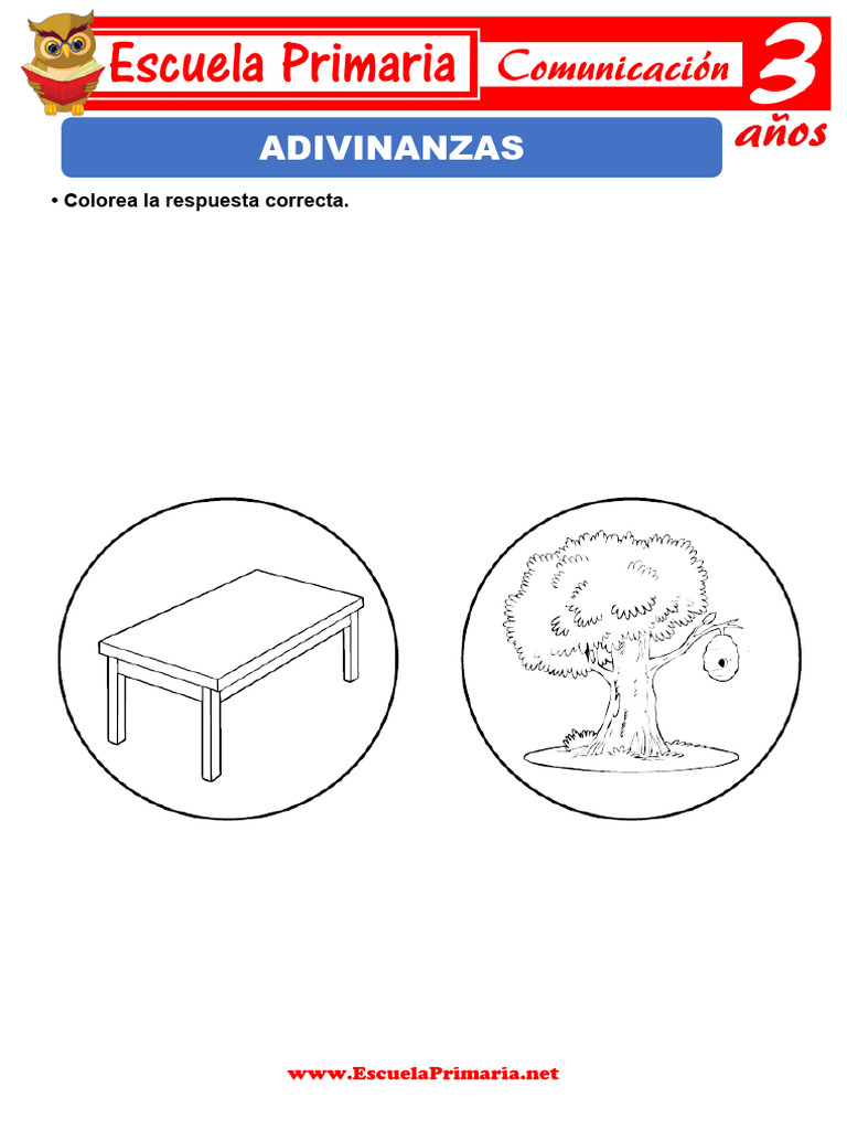 Adivinanzas para Niños de 3 Años | PDF