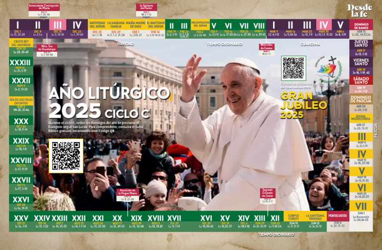 Calendario Litúrgico Católico 2025 | PDF | Jesús | Fiestas cristianas y ...