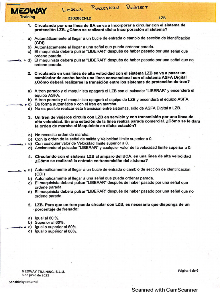 Examen LZB Corregido | PDF