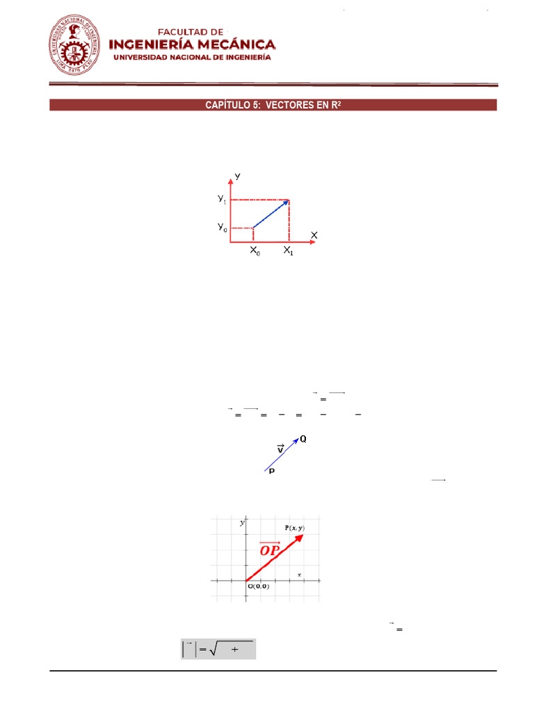 Vectores en R2: Definiciones y Propiedades | PDF | Vector Euclidiano ...