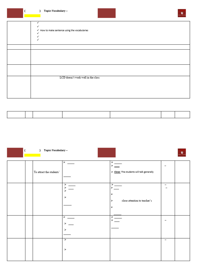 Lesson Plan For Demo Pdf Linguistics Behavior Modification