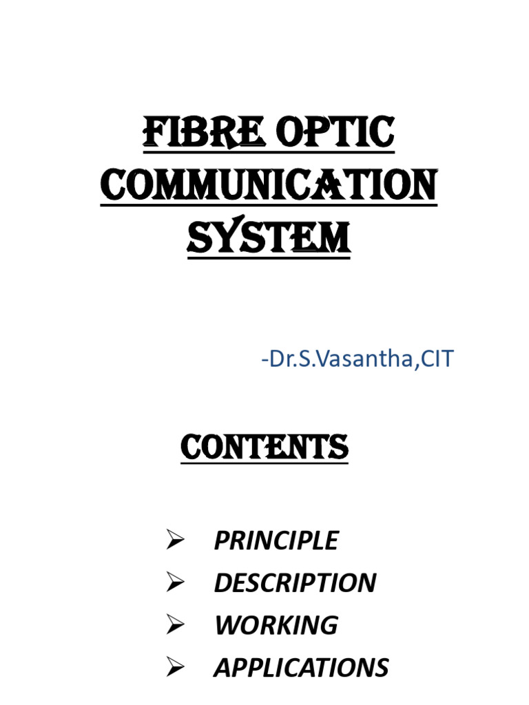 Fibre Optic Communication System | PDF | Fiber Optic Communication | Optics
