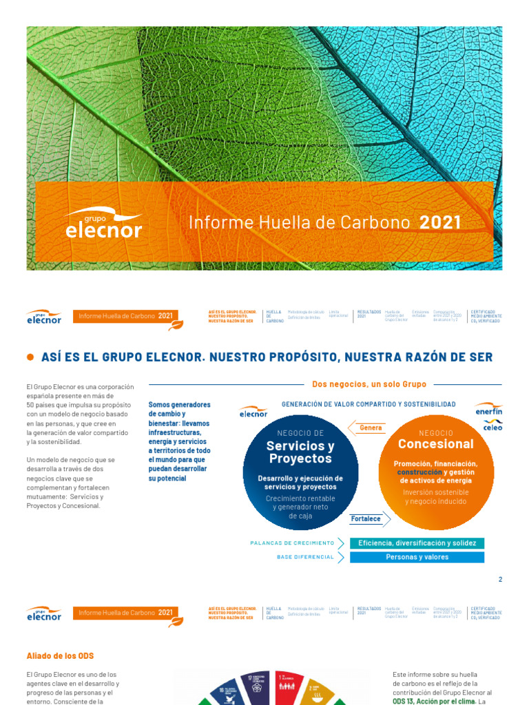 Informe Huella de Carbono 2021 | PDF | Huella de carbono | Gases de ...