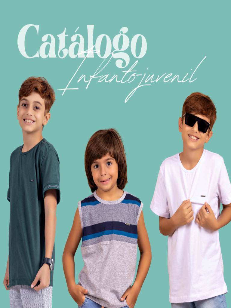 Catálogo de Roupas Infanto-Juvenis 100% Algodão | PDF | Têxteis