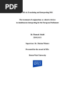 Download The Treatment of Conjunctions as Cohesive Devices in Simultaneous Interpreting for the European Parliament by Sakali Thomais SN79250707 doc pdf