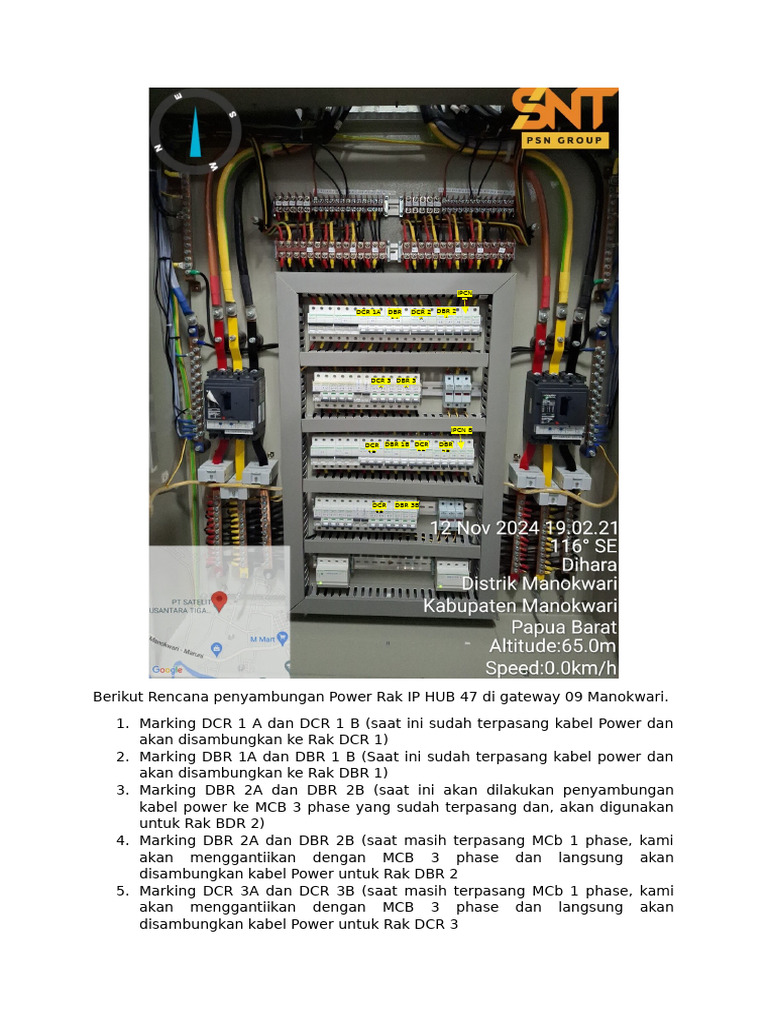 Penyambungan Power Rak IP HUB 47 | PDF
